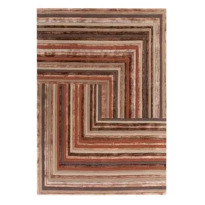 Téglavörös gyapjú szőnyeg 160x230 cm Network Terracotta – Asiatic Carpets