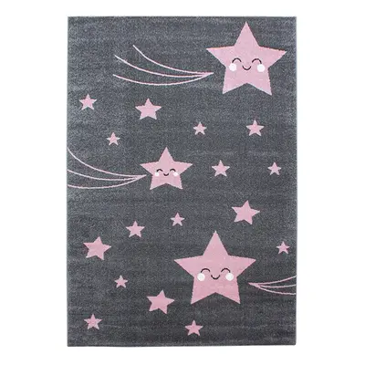 Rózsaszín-szürke gyerek szőnyeg 80x150 cm Kids – Ayyildiz Carpets