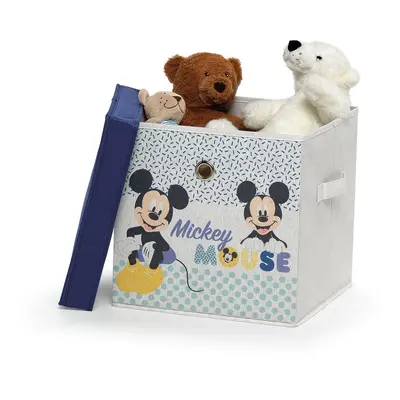 Disney Mickey gyerek textil tárolókosár fedéllel, 30 x 30 x 30 cm - Domopak