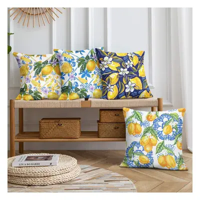 Párnahuzat szett 4 db-os 43x43 cm Lemons – Mila Home