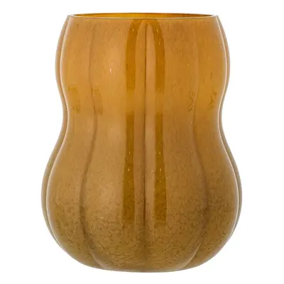 Barna üveg kézzel készített váza (magasság 20 cm) Pumpkin – Bloomingville