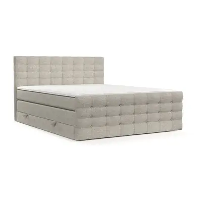 Bézs ágyneműtartós boxspring ágy 160x200 cm Blend – Maison de Rêve