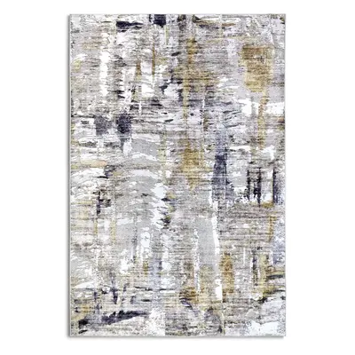 Világosszürke szőnyeg 200x290 cm Malard Anthracite Gold – Elle Decoration