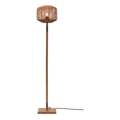 Natúr színű állólámpa rattan búrával (magasság 130 cm) Tanami – Good&Mojo