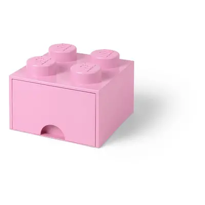 Világos rózsaszín négyszögletes tárolódoboz - LEGO®