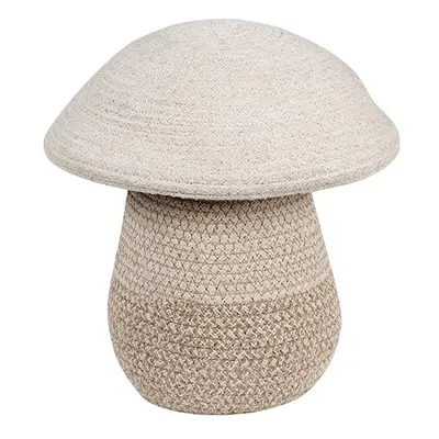 Bézs textil játéktároló kosár ø 23x27 cm Mushroom – Lorena Canals