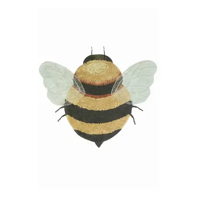 Sárga mosható kézi szövésű pamut gyerek szőnyeg 115x150 cm Bee – Lorena Canals