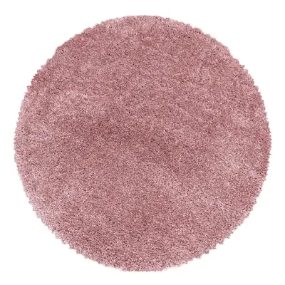 Rózsaszín kerek szőnyeg ø 120 cm Fluffy – Ayyildiz Carpets