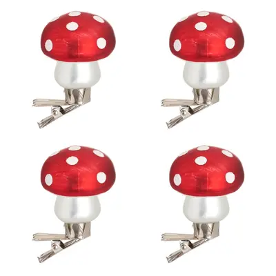 Üveg karácsonyfadísz készlet 4 db-os Mushroom – Sass & Belle