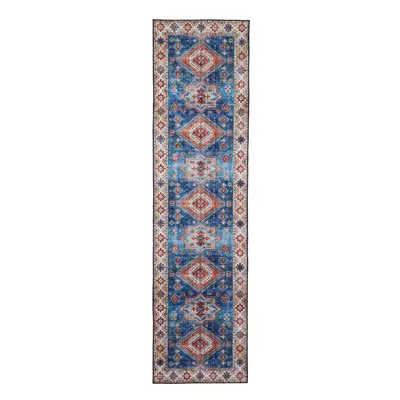 Kék futószőnyeg 60x225 cm Topaz – Think Rugs