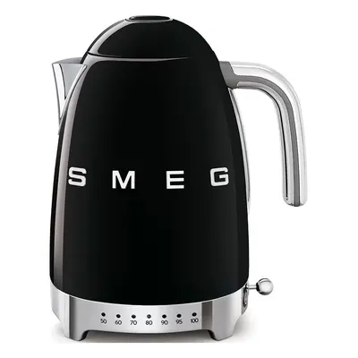 Fekete rozsdamentes acél vízforraló 1,7 l Retro Style – SMEG