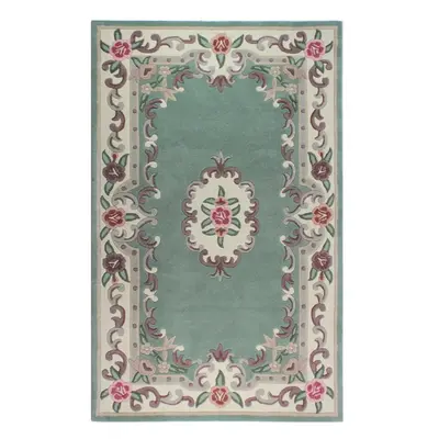 Aubusson zöld gyapjú szőnyeg, 150 x 240 cm - Flair Rugs