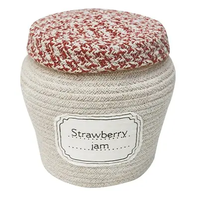 Krémszínű textil játéktároló kosár ø 20x23 cm Jam Jar – Lorena Canals