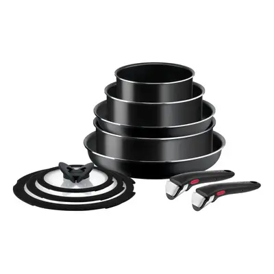 Alumínium edény készlet 10 db-os INGENIO EASY COOK & CLEAN BLAC L1549042 – Tefal