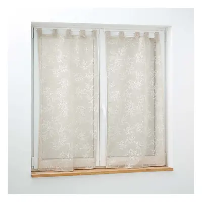 Világosbarna átlátszó függöny szett 2 db-os 60x90 cm Karla – douceur d'intérieur