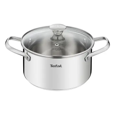 Indukciós tűzhelyhez alkalmas rozsdamentes acél edény Cook Eat – Tefal