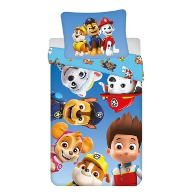 Egyszemélyes mikroszálas gyerek ágyneműhuzat 140x200 cm Paw Patrol – Jerry Fabrics