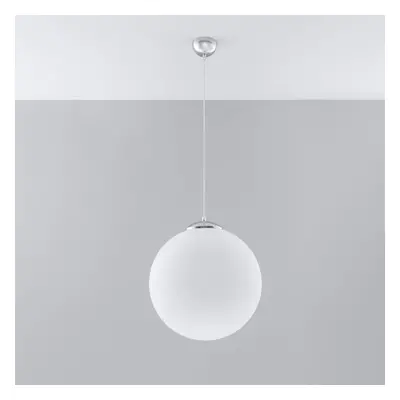 Fehér függőlámpa üveg búrával ø 40 cm Bianco – Nice Lamps