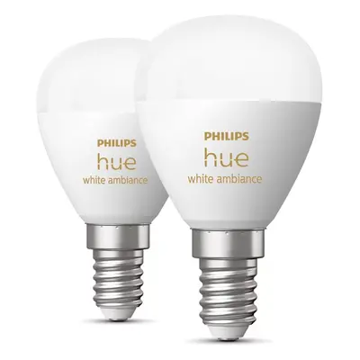 Okos izzó szett 2 db-os E14, 5 W White ambiance – Philips Hue