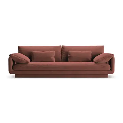 Rózsaszín buklé kanapé 250 cm Torino – Micadoni Home