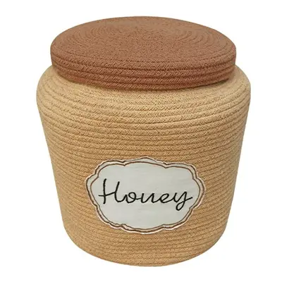 Világosbarna textil játéktároló kosár ø 28x27 cm Honey Pot – Lorena Canals