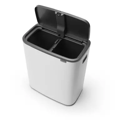 Fehér acél érintésre nyíló szelektív szemetes 60 l Bo Touch Bin – Brabantia