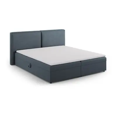 Kék ágyneműtartós boxspring ágy 140x200 cm Arendal – Cosmopolitan Design