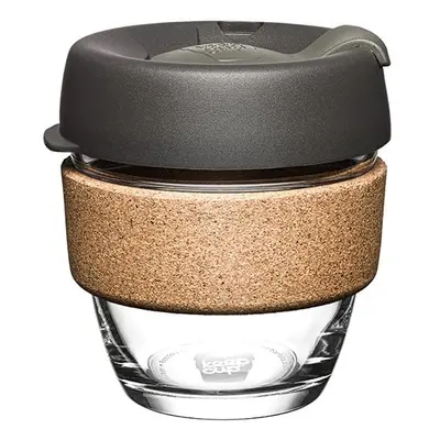 Fekete-barna utazóbögre 227 ml Brew Cork Nitro S – KeepCup