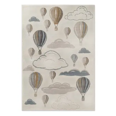 Krémszínű gyerek szőnyeg 120x170 cm Hot Air Balloon – Hanse Home