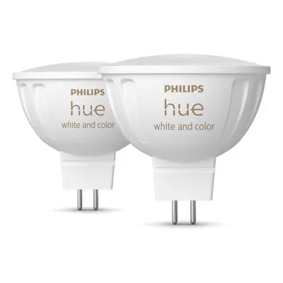 Okos izzó szett 2 db-os GU 5,3, 6 W White and color ambiance – Philips Hue