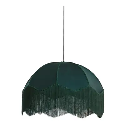 Petróleum színű függőlámpa textil búrával ø 60 cm Malacia – Light & Living