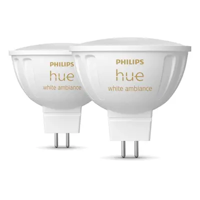 Okos izzó szett 2 db-os GU 5,3, 5 W White ambiance – Philips Hue