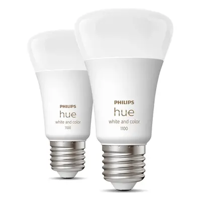 LED okos izzó szett 2 db-os E27, 11 W White and color ambiance – Philips Hue