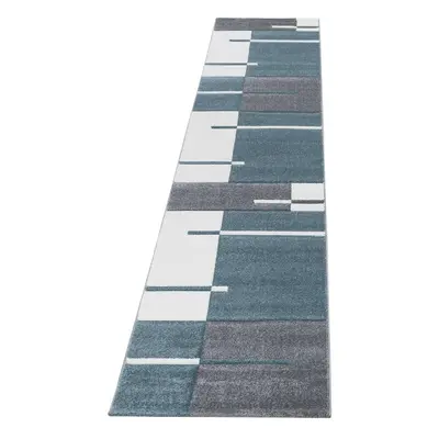 Kék-szürke futószőnyeg 80x300 cm Hawaii – Ayyildiz Carpets