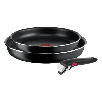 Alumínium serpenyő készlet 3 db-os Ingenio Easy Cook & Clean Black – Tefal