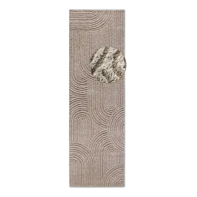 Bézs futószőnyeg 80x240 cm Chappe Beige – Elle Decoration