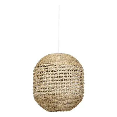 Natúr színű mennyezeti lámpa rattan-tengerifű búrával ø 42 cm Tripoli – Light & Living