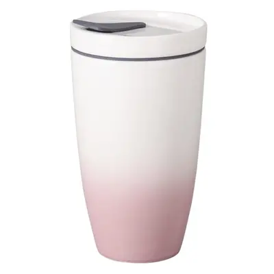 Like To Go rózsaszín-fehér porcelán utazóbögre, 350 ml - Villeroy & Boch