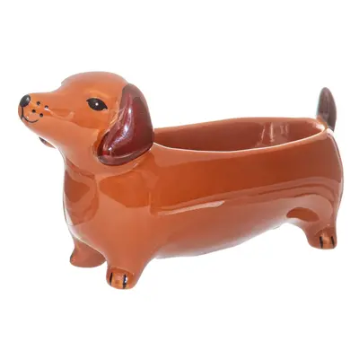 Porcelán dekoratív tál 5x14 cm Sausage Dog – Sass & Belle