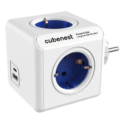 Elosztó PowerCube Original USB Schuko – Cubenest