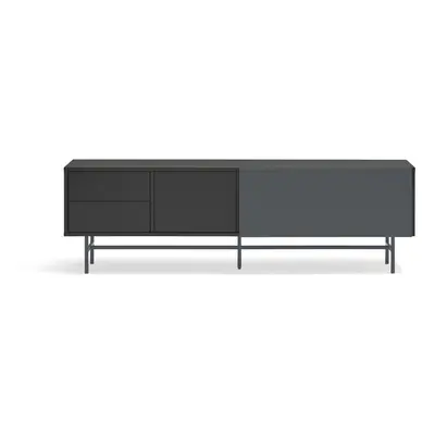 Fekete-antracitszürke TV-állvány 180x56 cm Nube – Teulat