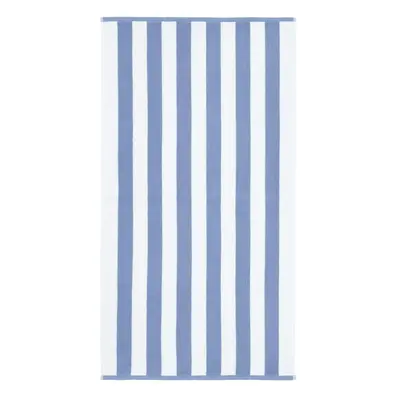 Fehér-kék pamut fürdőlepedő 70x120 cm Stripe Jacquard – Bianca