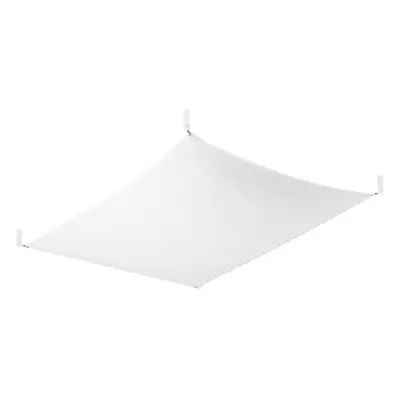 Fehér mennyezeti lámpa textil búrával 80x105 cm Viva – Nice Lamps