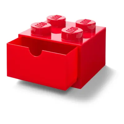 Piros, fiókos tárolódoboz, 15 x 16 cm - LEGO®