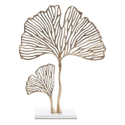 Fém szobor (magasság 48 cm) Leaf – Light & Living