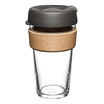 Fekete-barna utazóbögre 454 ml Brew Cork Nitro L – KeepCup