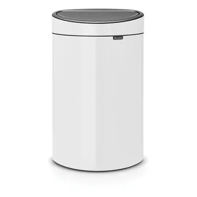 Fehér acél érintésre nyíló szemetes 40 l Touch Bin – Brabantia