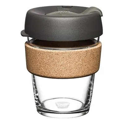 Fekete-barna utazóbögre 340 ml Brew Cork Nitro M – KeepCup