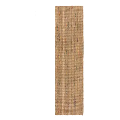 Natúr színű kézi szövésű juta futószőnyeg 60x230 cm Jute Boucle Multi – Flair Rugs