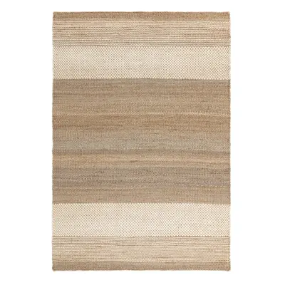 Fehér-bézs kétoldalas kézi szövésű juta szőnyeg 120x170 cm Cedar – Asiatic Carpets